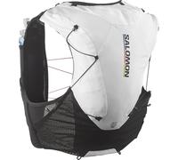 Salomon Unisex Advance Skin 12 | 12 Liter Hydration Trail Running Vest, Race Flag Set Black/White, Large