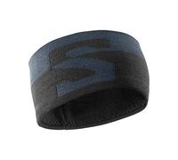 SALOMON Unisex Headband for Training Original Headband, Ebony/Black/White, One Size Fits All, LC1139400