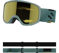 Salomon LUMI ACCESS Goggles for Kids, Anti-Fog Ski and Snowboard Goggles for Trail Running and Outdoor Sports, Black/Tonic Orange