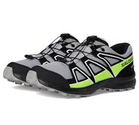 Salomon Unisex Kids Speedcross Waterproof Sneaker, Alloy Black Green Gecko, 10.5 UK