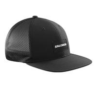 SALOMON Unisex Trucker Flat Cap, Black, S-M EU