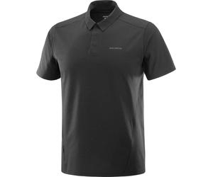 Salomon - Versatile hiking polo shirt - Trackline Polo M Deep Black for Men - Size XL Black XL