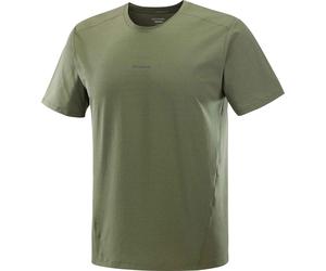 Salomon - Versatile hiking T-shirt - Trackline SS Tee M Grape Leaf for Men - Size L - Green Green L