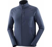 Salomon - Warm and lightweight technical fleece - Sntial Lightwarm FZ M Blue Nights for Men - Size XL - Navy Navy XL