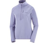 Salomon - Warm and lightweight Technical fleeces - Sntial Lightwarm HZ W Blue Granite for Women - Size M - Purple Purple M
