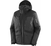 Salomon - Warm, waterproof ski jacket - Spark Jacket M Deep Black for Men in Recycled Polyester - Size S Black S