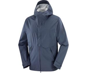 Salomon - Waterproof and windbreaker hiking jacket - Outerpath Pro 2.5L Jkt M Blue Nights for Men - Size L Blue L