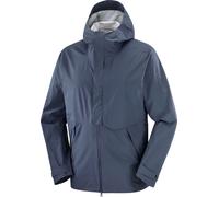 Salomon - Waterproof and windbreaker hiking jacket - Outerpath Pro 2.5L Jkt M Blue Nights for Men - Size S Blue S