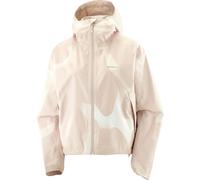 Salomon - Waterproof and windbreaker hiking jacket - Outscape 2L Short Jkt P W Silver Cloud for Women - Size S - Grey Grey S