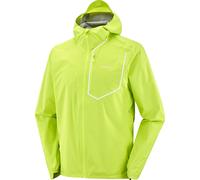 Salomon - Waterproof and windbreaker trail running jacket - Bonatti Pro Jkt M Acid Lime for Men - Size XL - Yellow Yellow XL