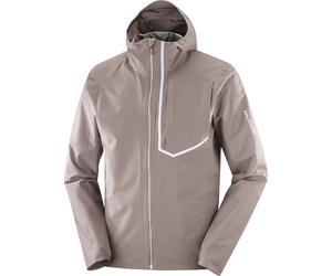 Salomon - Waterproof and windproof jacket - Bonatti Trail Jkt M Iron for Men - Size XL - Brown Brown XL