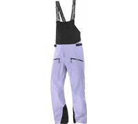 Salomon - Waterproof ski salopettes - Absolute 3L Bib M Blue Granite/Deep Black for Men - Size L - Purple Purple L