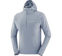Salomon - Windbreaker jacket - Sense Aero Hybrid HZ Hd M Trade Winds for Men in Softshell - Size L - Grey Grey L
