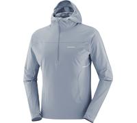 Salomon - Windbreaker jacket - Sense Aero Hybrid HZ Hd M Trade Winds for Men in Softshell - Size XL - Grey Grey XL