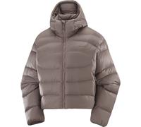 Salomon - Women's Insulated jacket in duck down - Outline Nov Crop Down W Iron for Women - Size L - Brown Brown L