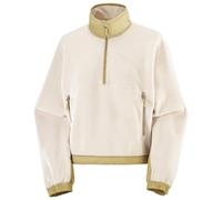 Salomon - Women's Chroma Fleece Crop Half Zip - Fleece jumper size M, sand/white