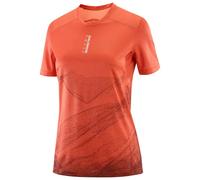 Salomon - Women's S/Lab Salomon Ultra Print - Running shirt size XS, red
