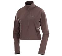 Salomon - Women's Sense Aero Hybrid Cropped - Running shirt size L, brown