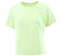 Salomon - Lightweight, stretchy sleeveless road running T-shirt - Shakeout Air Cropped SS Tee W Butterfly for Women - Size S - Green Green S