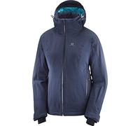 Salomon Women'S Ski Jacket with Hood, Brilliant JKT W, Synthetic Blend, Blue (Night Sky), Size M, LC1210000