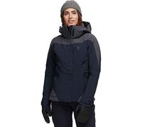 Salomon Women'S Ski Jacket with Hood, Icerocket JKT W, Synthetic Blend, Blue/Grey (Night Sky/Ebony), Size XL, LC1214900