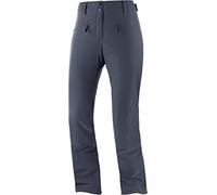 Salomon Women's Ski Pants, EDGE PANT W, Polyester/Elastane/Polyamide, Grey (Ebony), Size M/R, LC1387300