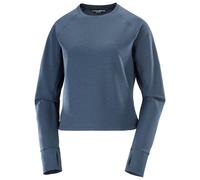 Salomon Essential Lightwarm Long Sleeve T-Shirt Distant Blue Women - M