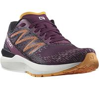 Salomon Women's Sonic 5 Balance W Trail Running Shoe, Grape Wine/Black/Blazing Orange, 6 UK
