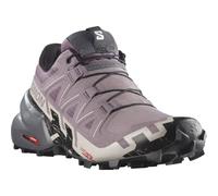 SALOMON Women's Speedcross 6 Sneaker, Moonscape/Black/Ashes of Roses, 6 UK