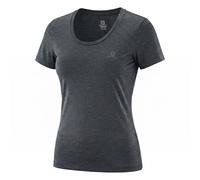 Salomon Womens T-Shirt XS Grey Agile Short Sleeve Running Gym Training Top Run