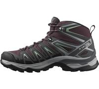 SALOMON Women's X Ultra Pioneer Mid Gore-tex Hiking shoe, Winetasting Magnet Granite Green, 4.5 UK