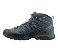 SALOMON X Ultra Pioneer Mid Gore-Tex Waterproof Men's Outdoor Shoes, All Weather, Secure Foothold, and Stable & Cushioned, Ebony, 7.5