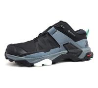 SALOMON X Ultra 4 Gore-tex Hiking Shoes for Women Sneaker, Black/Stormy Weather/Opal Blue, 6 UK