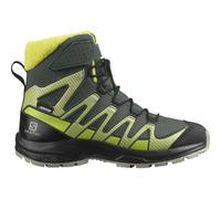 SALOMON Xa Pro V8 Winter Cswp J - Children - Grey / Black / Green - size 13.5K- model 2023 13.5K