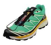 (9.5) Salomon Xt-6 Unisex Fashion Trainers in Green Black