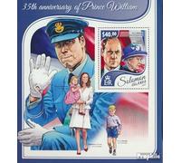 Salomoninseln miniature sheet 697 (complete. issue.) unmounted mint / never hinged ** MNH 2017 Prince William (Stamps for collectors) British royal family (Diana, Charles, Elisabeth ..)