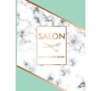 Salon: Appointment Book 2019 Mint Green And Gray Marble Hair Stylist Daily Hourly Client Planner