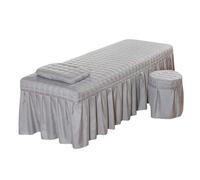 Salon Bed Sheet Beauty Salon Bed Sheet Salon Thick Quilting Mattress Brief Beauty Bed Skirt Bedspread with Face Hole Body Massage SPA Bed Cover(3,185cm x 70cm)