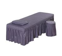 Salon Bed Sheet Beauty Salon Bed Sheet Salon Thick Quilting Mattress Brief Beauty Bed Skirt Bedspread with Face Hole Body Massage SPA Bed Cover(6,180cm x 60cm)