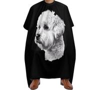 Salon Cape Bichon Frise Head Barber Cape Professional Haircut Cape Adjustable Hair Cutting Cape For Reusable Home Barber Accessories 140x168cm