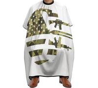 Salon Cape Camo Skull American Flag Professional Haircut Apron Gown Adjustable Hair Cutting Cape For Men Salons Women