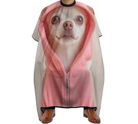 Salon Cape Cute Chihuahua Puppy Dog, Waterproof Hair Cape Anti-static Hair Cutting Gown for Haircut Styling 140X168cm