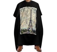 Salon Cape France Paris Tower Euro Barber Cape Adjustable Hairdressing Cape Professional Hairdressing Gown For Reusable Hairdressers Barber Accessories 140x168cm
