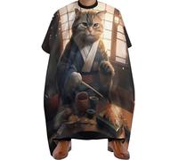 Salon Cape Japanese Sushi Cat Unisex Hairdressing Apron Personalised Barber Cape For Men Styling Coloring
