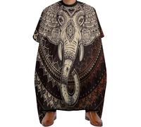 Salon Cape Oriental Elephant Mandala Circle Professional Hairdressing Gown Anti-Static Hair Cape For Coloring Men Salons