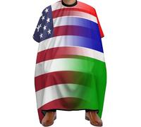 Salon Cape U.S.A Gambia Flag Anti-Static Hairdressing Gown Stain Resistant Hairdressing Cape For Men Coloring Haircut