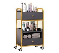 Salon Cart with Wheels, Barber Equipment Trolley, Multi-Layer Storage with Drawers for Beauty Salon and Spa Organization