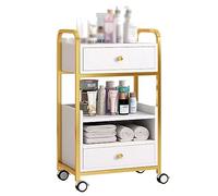Salon Cart with Wheels, Barber Equipment Trolley, Multi-Layer Storage with Drawers for Beauty Salon and Spa Organization