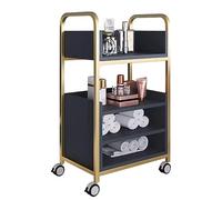 Salon Cart with Wheels, Barber Equipment Trolley, Multi-Layer Storage with Drawers for Beauty Salon and Spa Organization