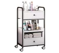 Salon Cart with Wheels, Barber Equipment Trolley, Multi-Layer Storage with Drawers for Beauty Salon and Spa Organization